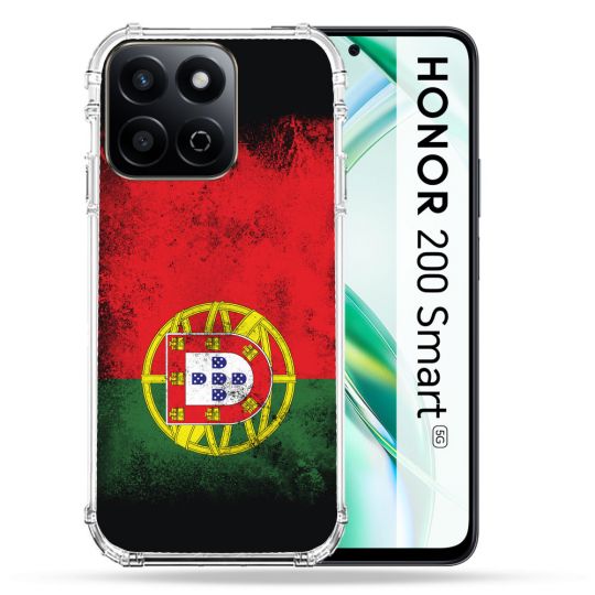 Coque Renforcée Pour Honor 200 Smart 5G Voyage Portugal Drapeau