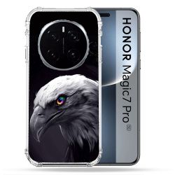 Coque Renforcée Pour Honor Magic 7 Pro Animal Aigle Royal Noir