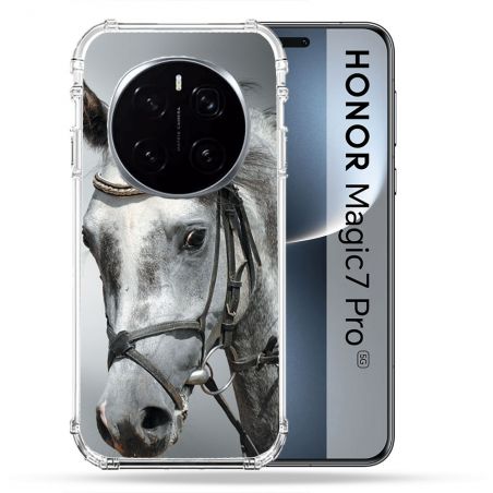 Coque Renforcée Pour Honor Magic 7 Pro Animal Cheval Blanc
