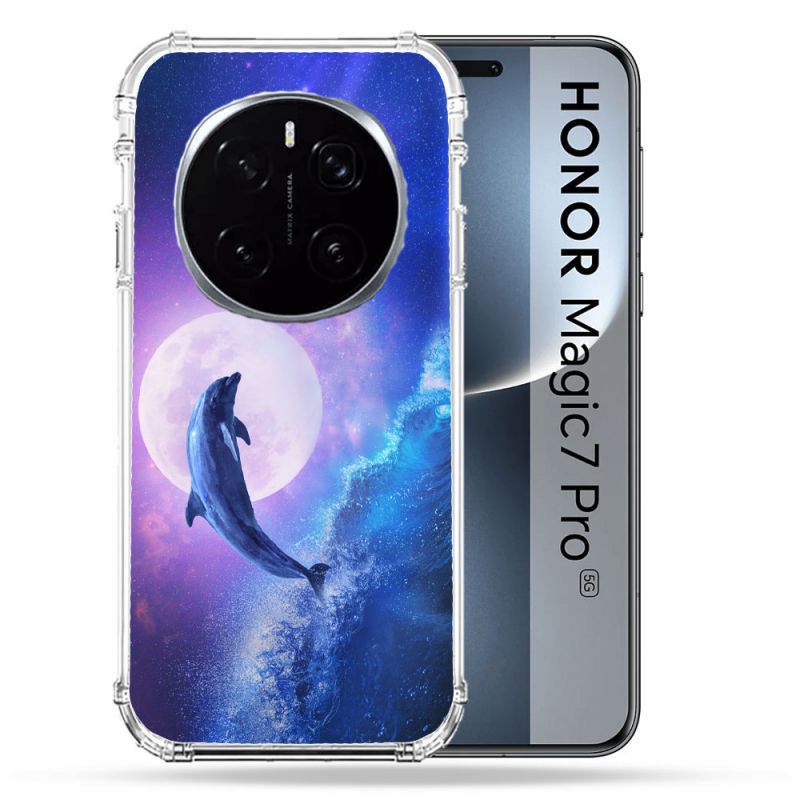 Coque Renforcée Pour Honor Magic 7 Pro Animal Dauphin Vague