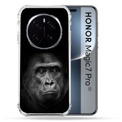 Coque Renforcée Pour Honor Magic 7 Pro Animal Gorille Noir
