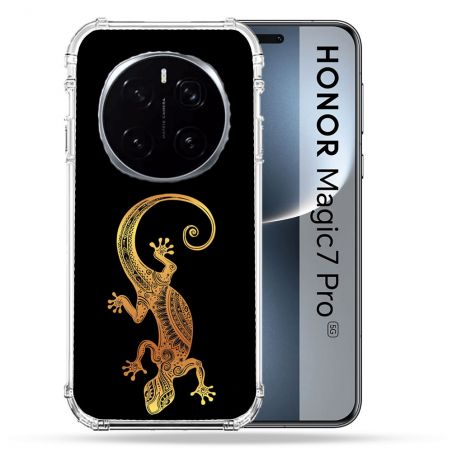 Coque Renforcée Pour Honor Magic 7 Pro Animal Lezard Noir
