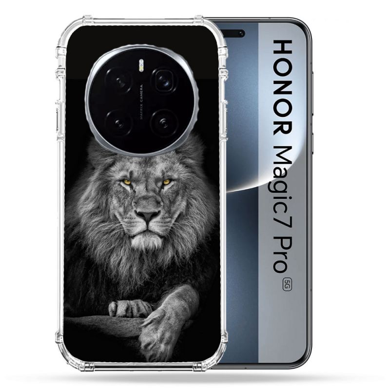 Coque Renforcée Pour Honor Magic 7 Pro Animal Lion Majestueux