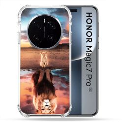 Coque Renforcée Pour Honor Magic 7 Pro Animal Lion Reflet