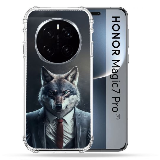 Coque Renforcée Pour Honor Magic 7 Pro Animal Loup Business