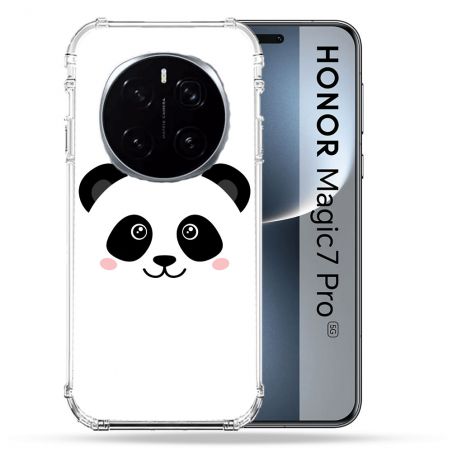 Coque Renforcée Pour Honor Magic 7 Pro Animal Panda Blanc
