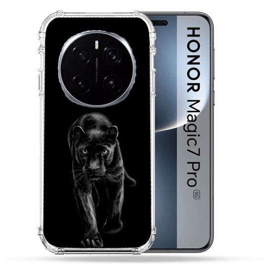 Coque Renforcée Pour Honor Magic 7 Pro Animal Panthère Noire
