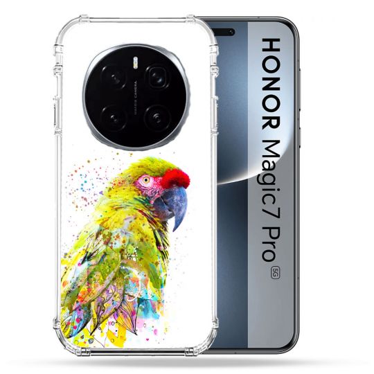 Coque Renforcée Pour Honor Magic 7 Pro Animal Perroquet Jaune