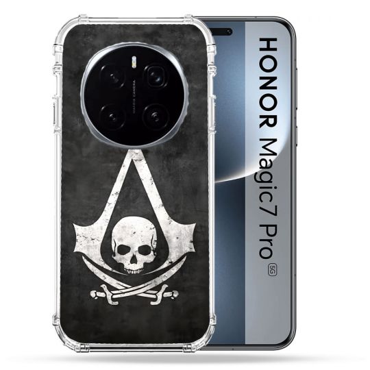 Coque Renforcée Pour Honor Magic 7 Pro Assassin Creed Tete Mort