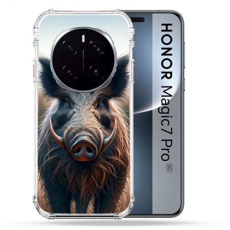 Coque Renforcée Pour Honor Magic 7 Pro Chasse Sanglier Attaque