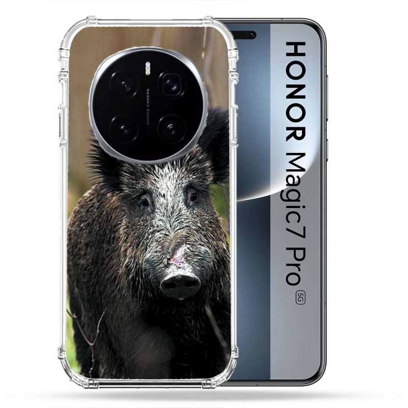 Coque Renforcée Pour Honor Magic 7 Pro Chasse Sanglier bois
