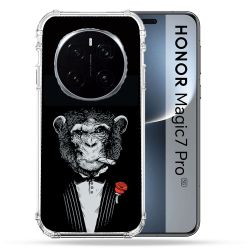 Coque Renforcée Pour Honor Magic 7 Pro Decale Singe Mafia