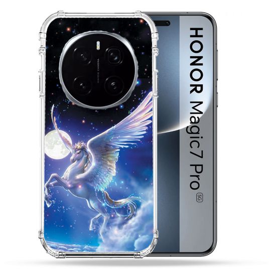 Coque Renforcée Pour Honor Magic 7 Pro Fantastique Licorne Céleste