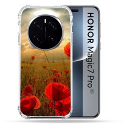 Coque Renforcée Pour Honor Magic 7 Pro Fleur Coquelicot