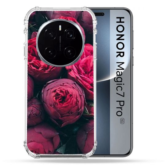 Coque Renforcée Pour Honor Magic 7 Pro Fleur Pivoine