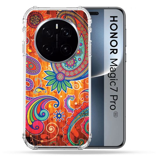 Coque Renforcée Pour Honor Magic 7 Pro Fleur Psychedelic