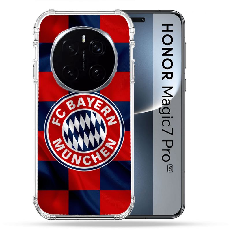 Coque Renforcée Pour Honor Magic 7 Pro Foot Bayern Munich Carreaux