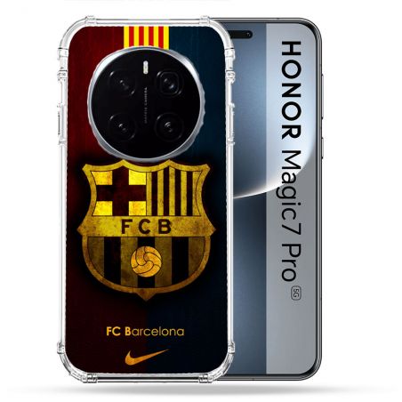 Coque Renforcée Pour Honor Magic 7 Pro Foot FC Barcelone Vintage