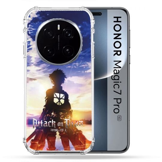Coque Renforcée Pour Honor Magic 7 Pro Manga Attaque Titans Soleil