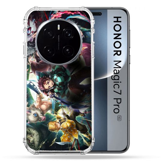 Coque Renforcée Pour Honor Magic 7 Pro Manga Demon Slayer Groupe