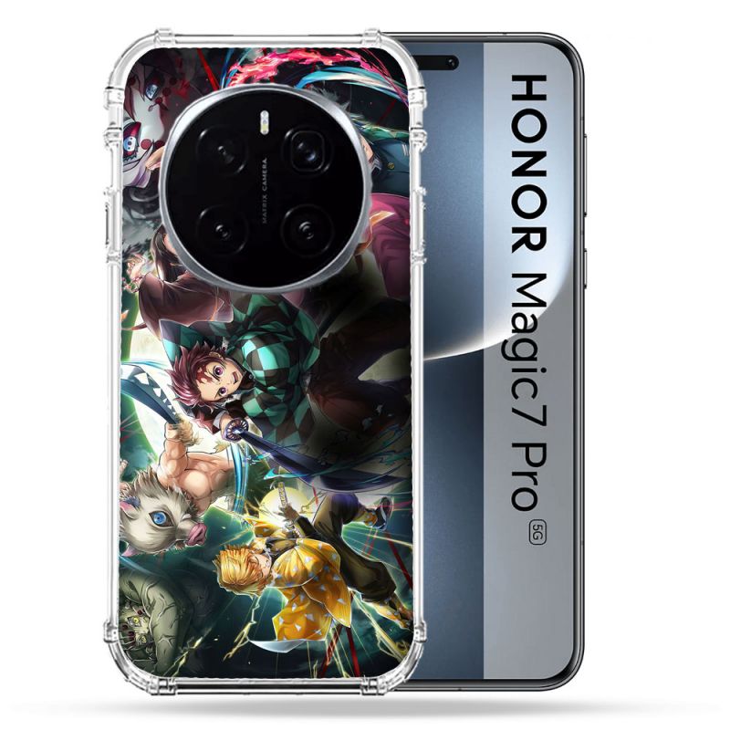 Coque Renforcée Pour Honor Magic 7 Pro Manga Demon Slayer Groupe