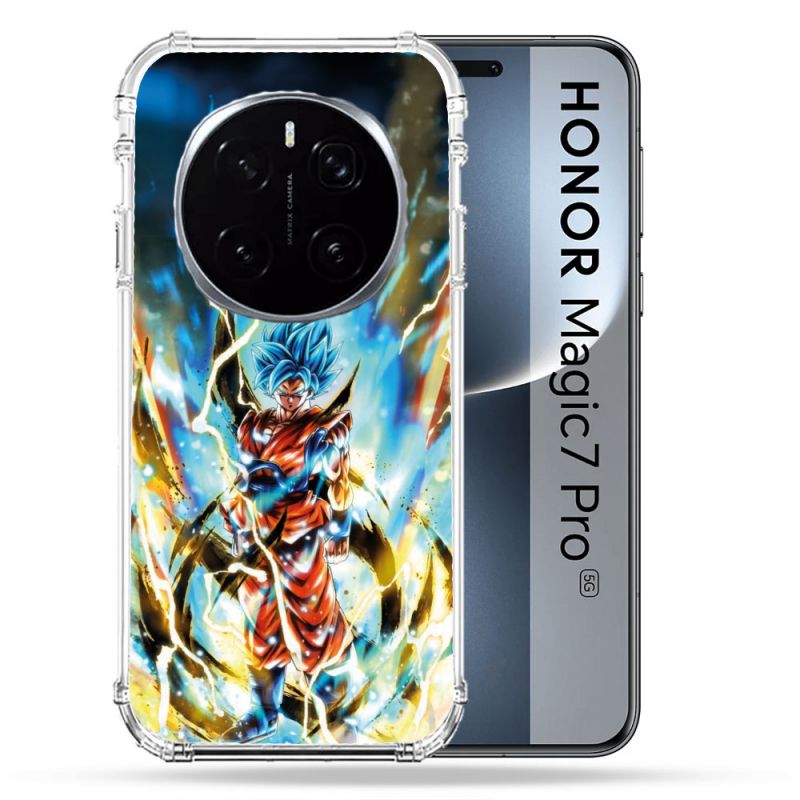 Coque Renforcée Pour Honor Magic 7 Pro Manga Dragon Ball Sangoku Blanc