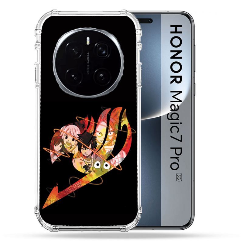 Coque Renforcée Pour Honor Magic 7 Pro Manga Fairy Tail Logo Noir