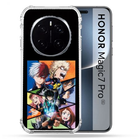 Coque Renforcée Pour Honor Magic 7 Pro Manga My Hero Academia Noir