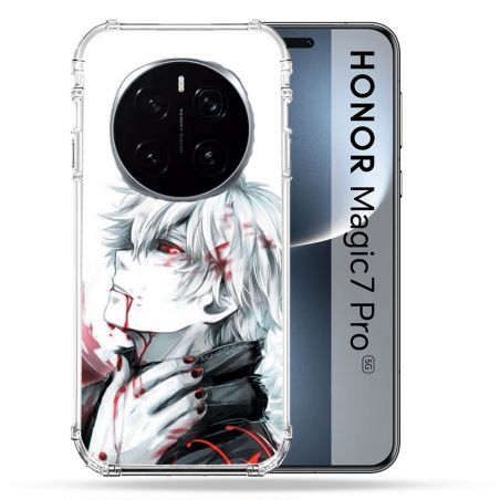 Coque Renforcée Pour Honor Magic 7 Pro Manga Tokyo Ghoul Kaneki Blanc