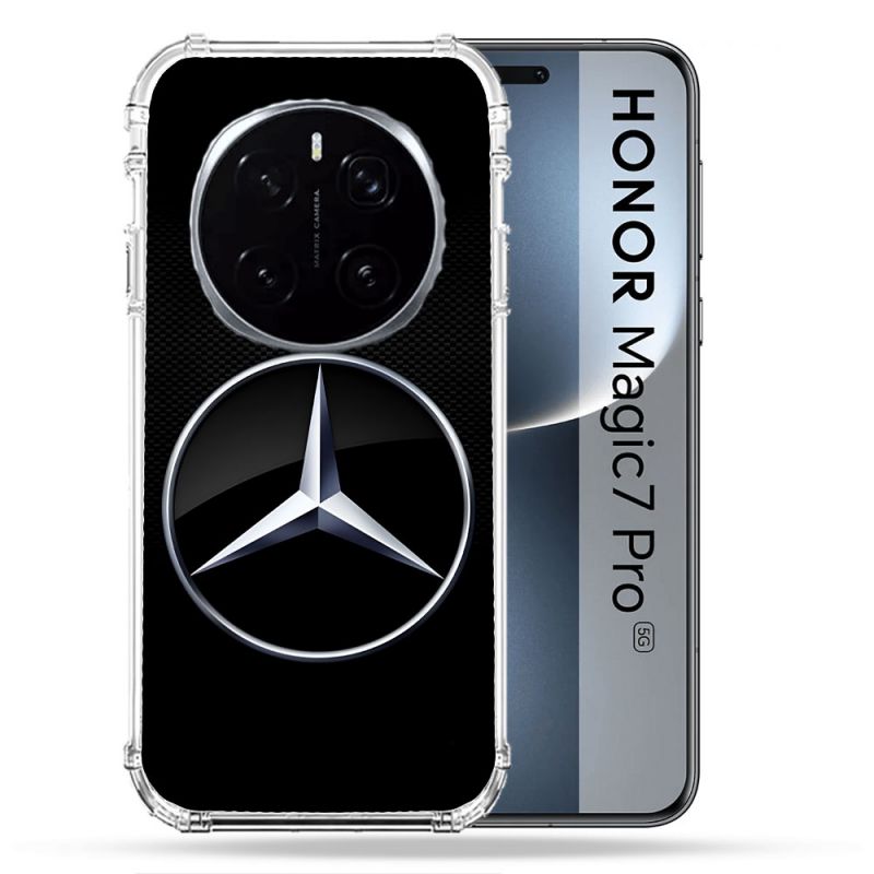 Coque Renforcée Pour Honor Magic 7 Pro Mercedes Carbone