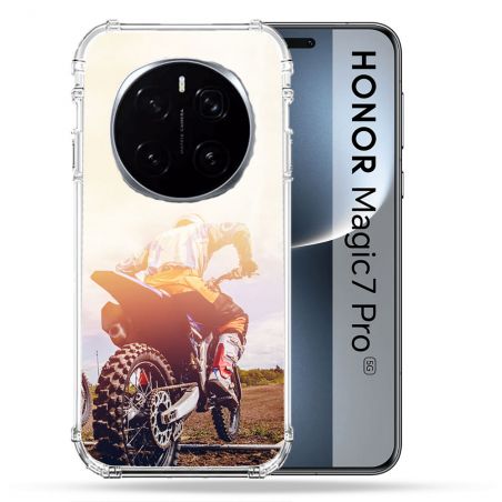 Coque Renforcée Pour Honor Magic 7 Pro Moto Cross Soleil
