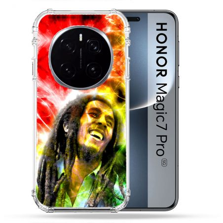 Coque Renforcée Pour Honor Magic 7 Pro Musique Bob Marley Color