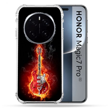 Coque Renforcée Pour Honor Magic 7 Pro Musique Guitare Electrique