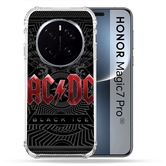 Coque Renforcée Pour Honor Magic 7 Pro Musique Rock ACDC Rouge