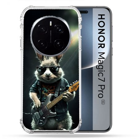 Coque Renforcée Pour Honor Magic 7 Pro Musique Rock Lapin