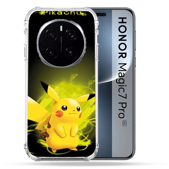Coque Renforcée Pour Honor Magic 7 Pro Pokemon Pikachu Eclair