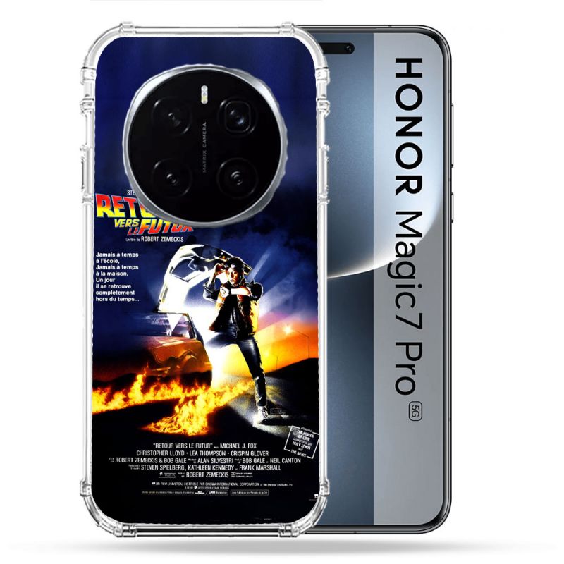 Coque Renforcée Pour Honor Magic 7 Pro Retour Vers Le Futur Affiche