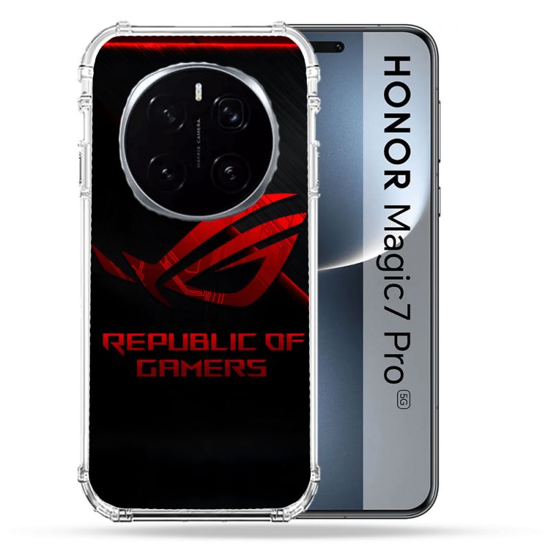 Coque Renforcée Pour Honor Magic 7 Pro ROG Rouge