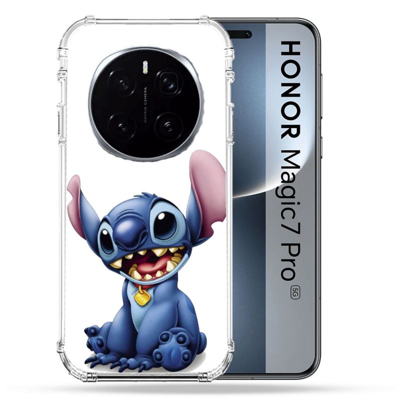 Coque Renforcée Pour Honor Magic 7 Pro Stitch Blanc