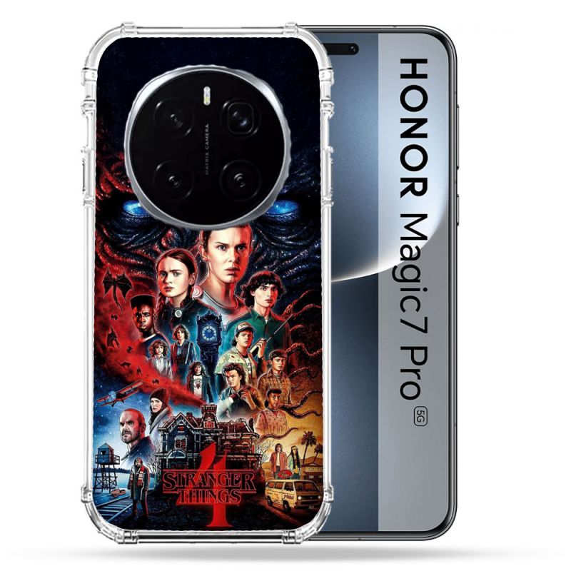 Coque Renforcée Pour Honor Magic 7 Pro Stranger Things Affiche 4