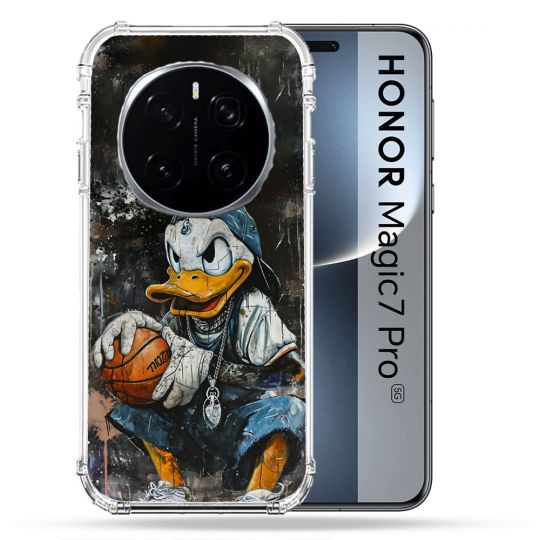 Coque Renforcée Pour Honor Magic 7 Pro Street Art Donald Duck