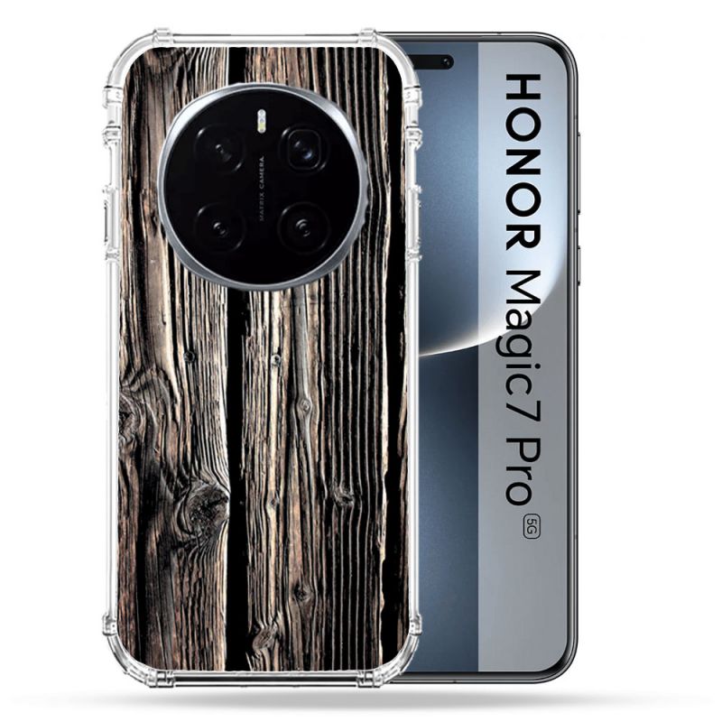 Coque Renforcée Pour Honor Magic 7 Pro Texture Bois