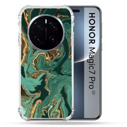 Coque Renforcée Pour Honor Magic 7 Pro Texture Marbre Vert