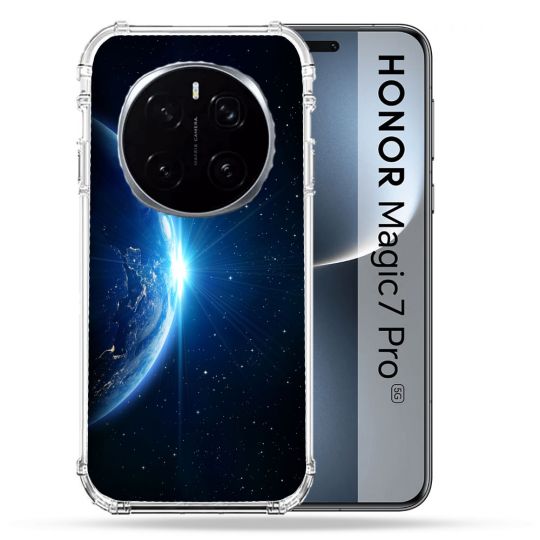 Coque Renforcée Pour Honor Magic 7 Pro Univers Planete Terre