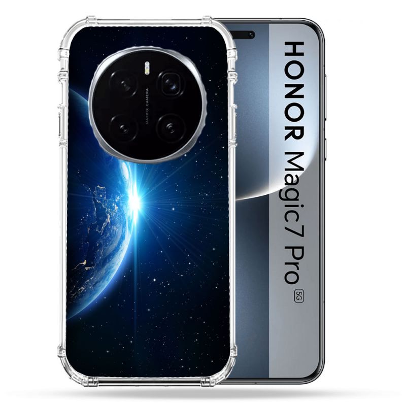 Coque Renforcée Pour Honor Magic 7 Pro Univers Planete Terre