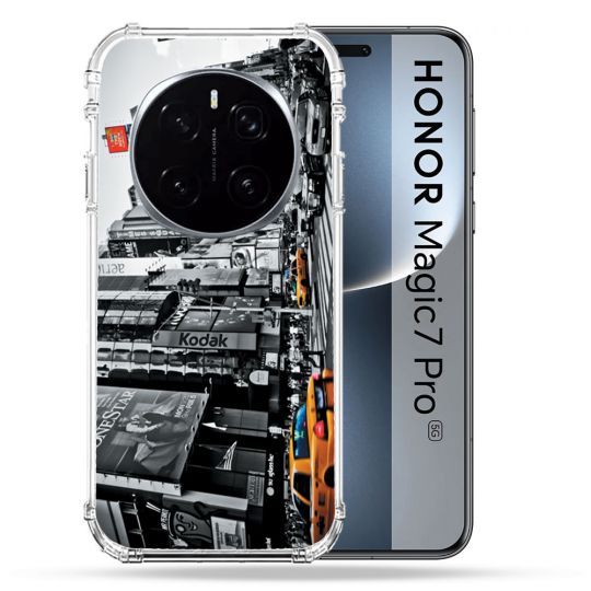 Coque Renforcée Pour Honor Magic 7 Pro Voyage Amerique USA New York Taxi