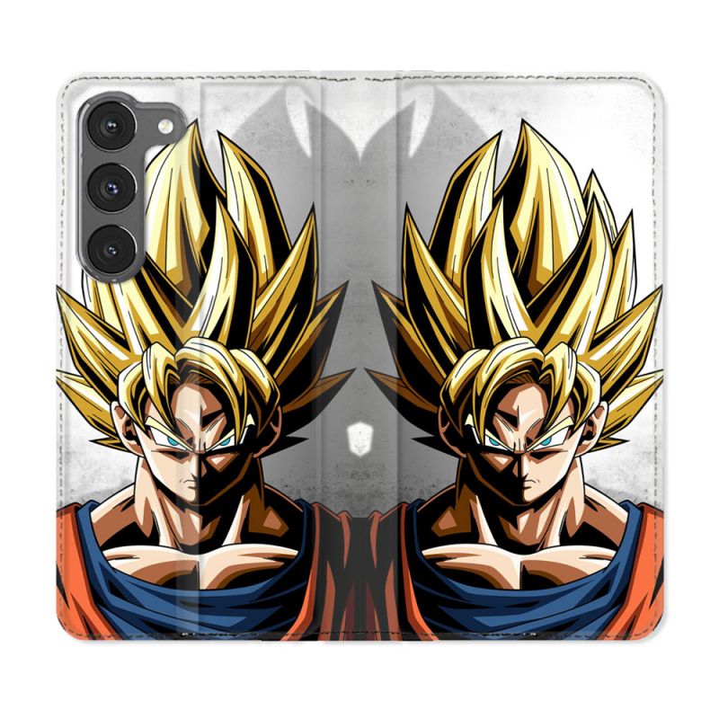Housse Cuir Portefeuille Pour Samsung Galaxy A36 5G Manga Dragon Ball Sangoku Portrait