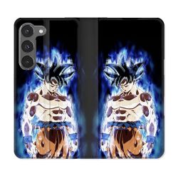Housse Cuir Portefeuille Pour Samsung Galaxy A36 5G Manga Dragon Ball Sangoku Noir