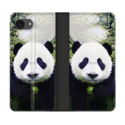 Housse Cuir Portefeuille Pour Iphone 16e Animal Panda Color