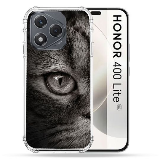 Coque Renforcée Pour Honor 400 Lite 5G Animal Chat Gris